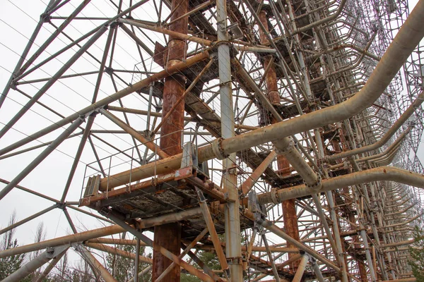 Военная Антенна Чернобыле Тур Чернобыль Припять — стоковое фото