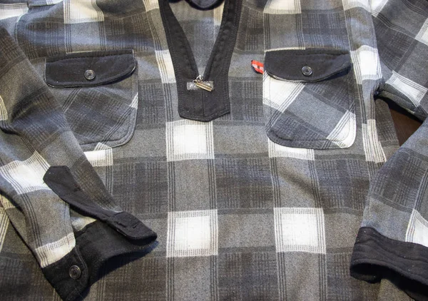 Hipster Plaid Shirt Hipster Checkered Shirt — Stock Photo, Image