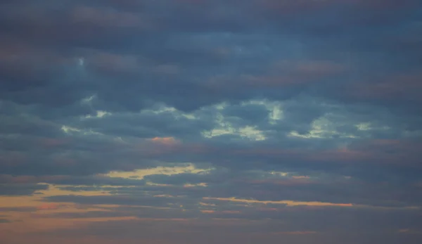 Eine Herde Kleiner Wolken Schönes Foto Von Wolken Blauen Himmel — Stockfoto