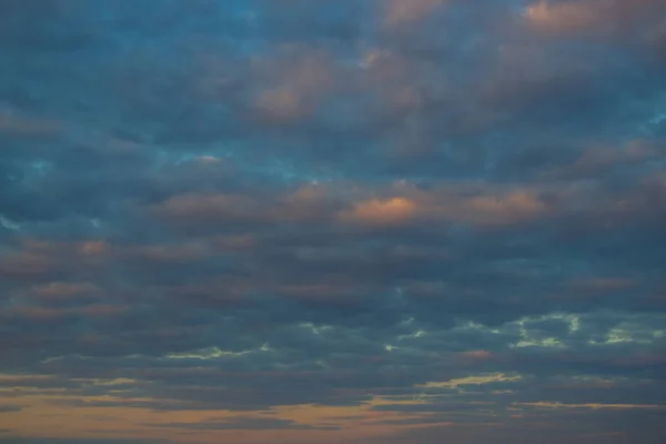 Eine Herde Kleiner Wolken Schönes Foto Von Wolken Blauen Himmel — Stockfoto