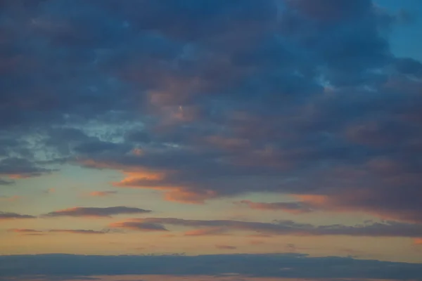 Eine Herde Kleiner Wolken Schönes Foto Von Wolken Blauen Himmel — Stockfoto