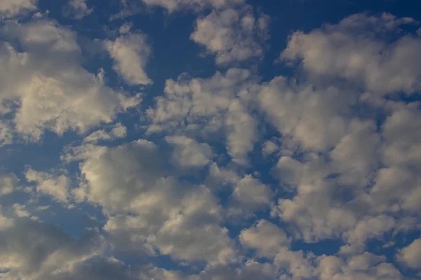 Sekawanan Awan Kecil Indah Foto Awan Langit Biru — Stok Foto
