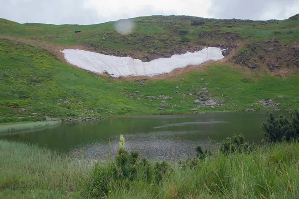 Wandelen Met Een Tent Door Petros Naar Hoverla Lake Nesamovite — Stockfoto