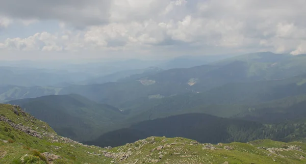 Trekking Karpatach Wycieczka Granicę Między Ukrainą Rumunią Pop Ivan Marmarassky — Zdjęcie stockowe