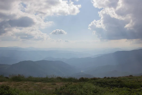 Trekking Carpathians Hike Border Ukraine Romania Pop Ivan Marmarassky Pop — Stock Photo, Image