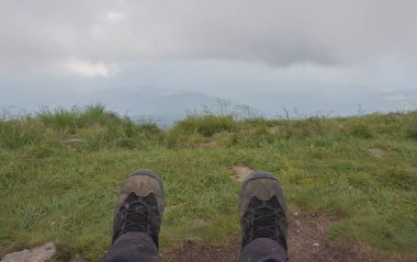 Karpatlarda Trekking, Pop Ivan Marmarassky Pop Ivan Chernogorsk Ukrayna ve Romanya arasındaki sınıra yürüyüş