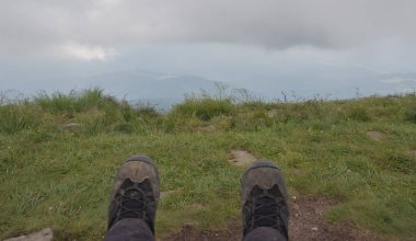 Karpatlarda Trekking, Pop Ivan Marmarassky Pop Ivan Chernogorsk Ukrayna ve Romanya arasındaki sınıra yürüyüş