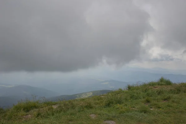 Trekking Los Cárpatos Caminata Frontera Entre Ucrania Rumania Del Pop — Foto de Stock