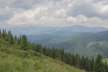 Karpatlarda Trekking, Pop Ivan Marmarassky Pop Ivan Chernogorsk Ukrayna ve Romanya arasındaki sınıra yürüyüş