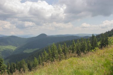 Karpatlarda Trekking, Pop Ivan Marmarassky Pop Ivan Chernogorsk Ukrayna ve Romanya arasındaki sınıra yürüyüş