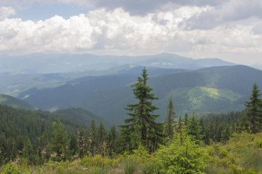 Karpatlarda Trekking, Pop Ivan Marmarassky Pop Ivan Chernogorsk Ukrayna ve Romanya arasındaki sınıra yürüyüş