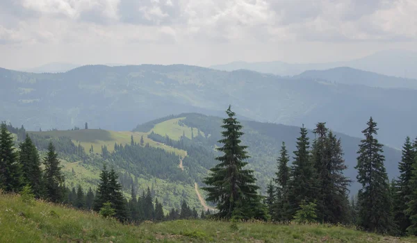 Trekking Carpathians Hike Border Ukraine Romania Pop Ivan Marmarassky Pop — Stock Photo, Image