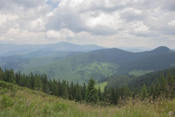 Trekking Carpathians Hike Border Ukraine Romania Pop Ivan Marmarassky Pop — Stock Photo, Image