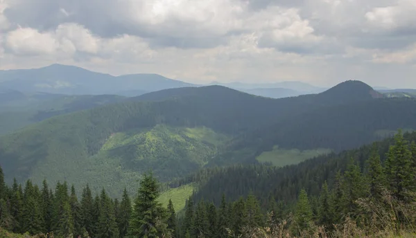 Trekking Carpathians Hike Border Ukraine Romania Pop Ivan Marmarassky Pop — Stock Photo, Image