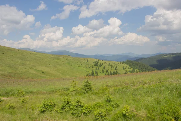 Trekking Carpathians Hike Border Ukraine Romania Pop Ivan Marmarassky Pop — Stock Photo, Image