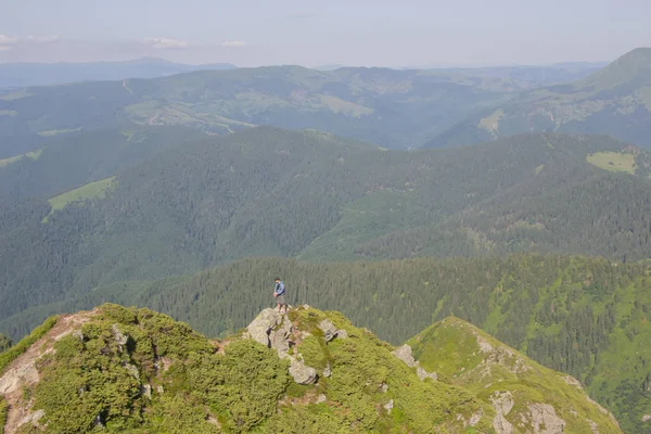 Karpatlarda Trekking Pop Ivan Marmarassky Pop Ivan Chernogorsk Ukrayna Romanya — Stok fotoğraf