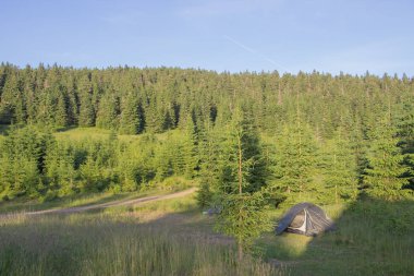 Karpatlarda Trekking, Pop Ivan Marmarassky Pop Ivan Chernogorsk Ukrayna ve Romanya arasındaki sınıra yürüyüş