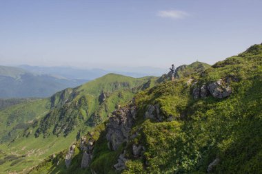 Karpatlarda Trekking, Pop Ivan Marmarassky Pop Ivan Chernogorsk Ukrayna ve Romanya arasındaki sınıra yürüyüş
