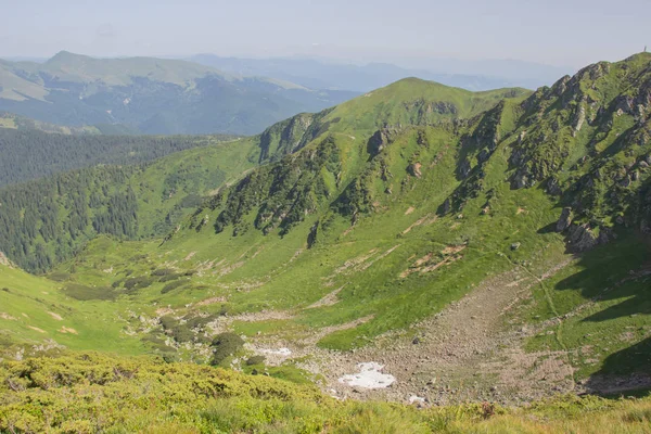 Trekking Karpaten Wandeling Naar Grens Tussen Oekraïne Roemenië Van Pop — Stockfoto