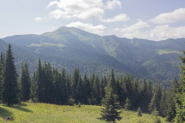 Karpatlarda Trekking, Pop Ivan Marmarassky Pop Ivan Chernogorsk Ukrayna ve Romanya arasındaki sınıra yürüyüş