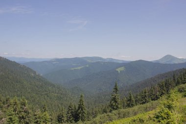 Karpatlarda Trekking, Pop Ivan Marmarassky Pop Ivan Chernogorsk Ukrayna ve Romanya arasındaki sınıra yürüyüş