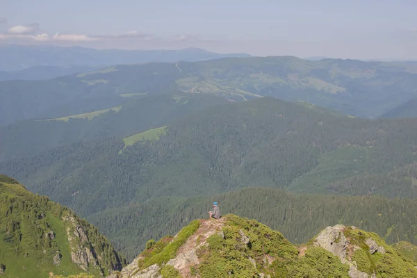 Karpatlarda Trekking Pop Ivan Marmarassky Pop Ivan Chernogorsk Ukrayna Romanya — Stok fotoğraf