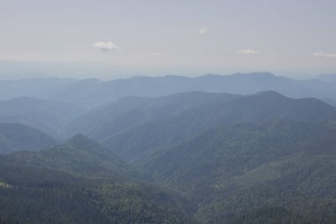 Karpatlarda Trekking, Pop Ivan Marmarassky Pop Ivan Chernogorsk Ukrayna ve Romanya arasındaki sınıra yürüyüş