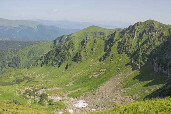 Trekking Karpaten Wandeling Naar Grens Tussen Oekraïne Roemenië Van Pop — Stockfoto