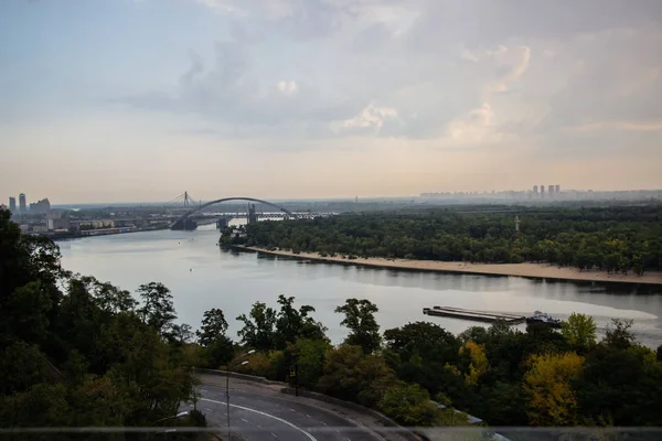 Ronde Van Kiev Het Centrum Van Europa Uitzicht Dnjepr Truchanov — Stockfoto