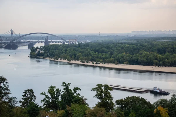 Ronde Van Kiev Het Centrum Van Europa Uitzicht Dnjepr Truchanov — Stockfoto