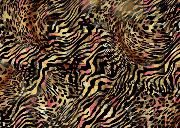 Astratto Disegno Della Texture Pelliccia Leopardo — Foto Stock