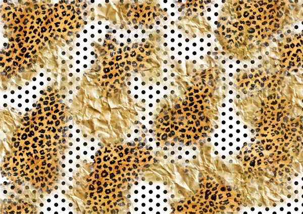 Design Textura Pele Leopardo Abstracto — Fotografia de Stock