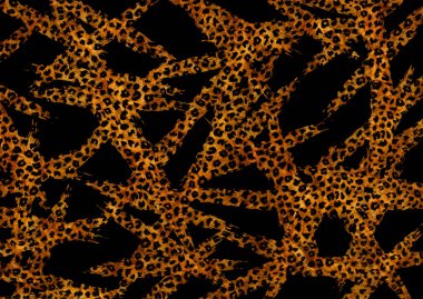 soyut leopar deri dokusu tasarımı