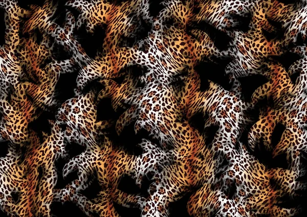 Abstraktní Leopardí Vzhled Pleti — Stock fotografie