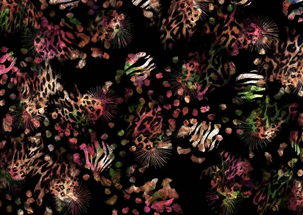 Абстрактний Дизайн Текстури Шкіри Леопарда — стокове фото