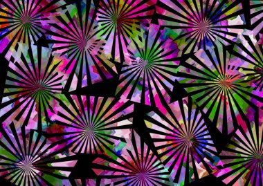 Kumaş dokusu olan soyut geometrik desen