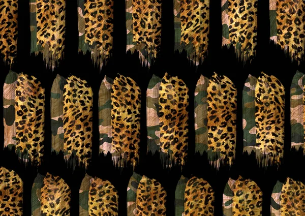 Texture Astratta Pelle Leopardo Esotico — Foto Stock