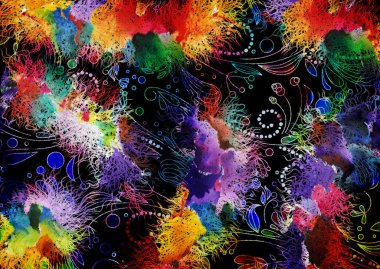 soyut geometrik şekiller desen tasarımı