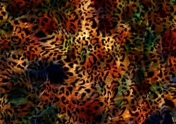 Abstraktní Leopardí Vzhled Pleti — Stock fotografie