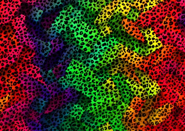 Leopard Skin Pattern Fabric Texture — Stock Photo, Image