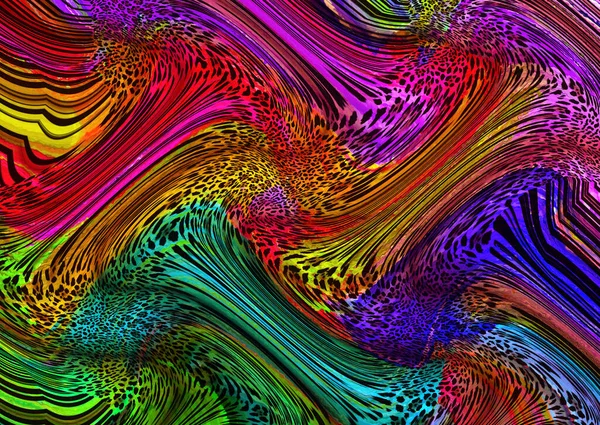 Леопардовый Рисунок Кожи Текстурой Ткани — стоковое фото
