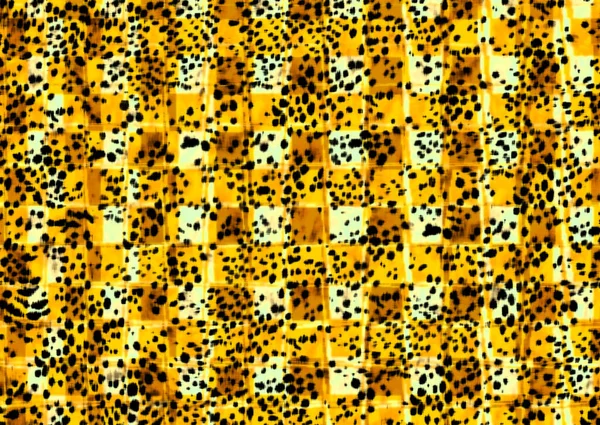 Patrón Piel Leopardo Con Textura Tela —  Fotos de Stock