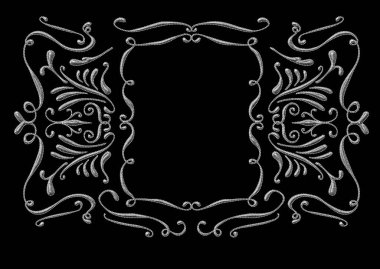 Antika altın resim çerçevesi ve kenarı