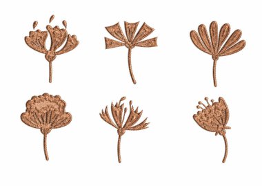 3D antika izole sınır ve resim çerçevesi