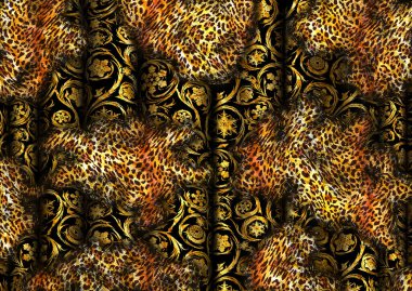 Soyut egzotik leopar deri dokusu