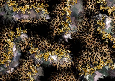Soyut egzotik leopar deri dokusu