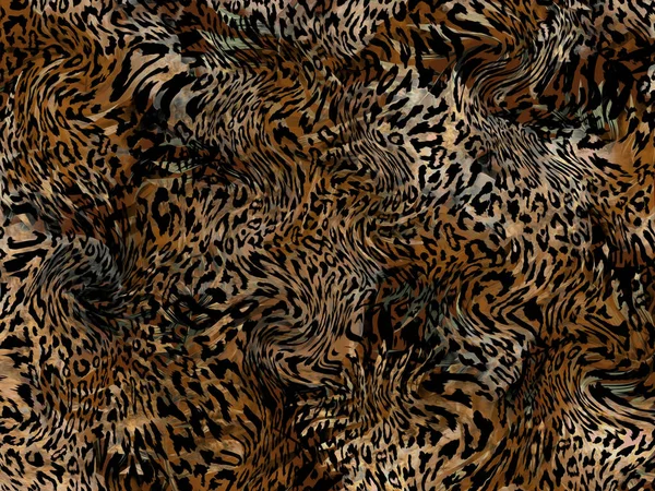 Abstrato Exótico Leopardo Textura Pele — Fotografia de Stock