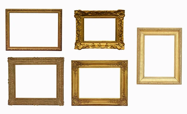 Isolated Antique Luxury Picture Frame — Stock Photo, Image