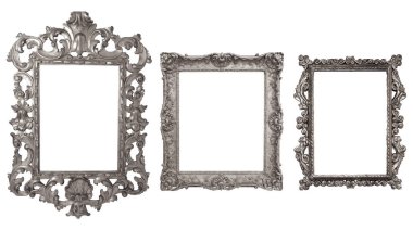 izole edilmiş antika lüks resim çerçevesi