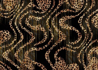 Soyut egzotik leopar deri dokusu